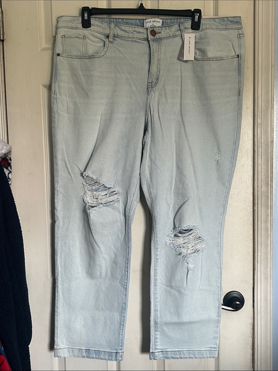 Lane Bryant Denim - NWT Lane Bryant mid rise signature fit slim straight ankle jean size 20 LONG